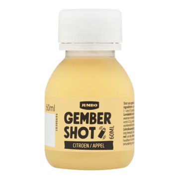 Jumbo Gember (25%) Shot Citroen / Appel 60ML