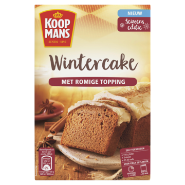 Koopmans Wintercake met romige topping 490g