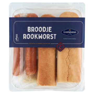 Compaxo Broodje Rookworst 330g