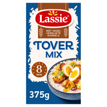 Lassie Witte Tover rijst extra vezels mix 375g