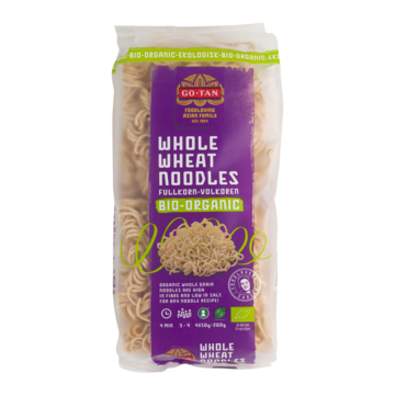 Go-Tan Whole Wheat Noodles Volkoren Bio - Organic 200g