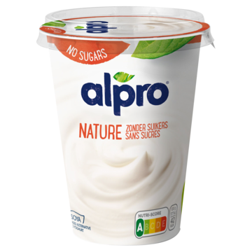 Alpro Plantaardige Variatie op yoghurt Naturel Zonder Suikers 500g