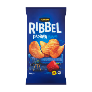 Jumbo Ribbel Paprika Chips 250g