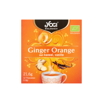 Yogi Biologisch Ginger Orange met Kaneel & Vanille 12 Stuks
