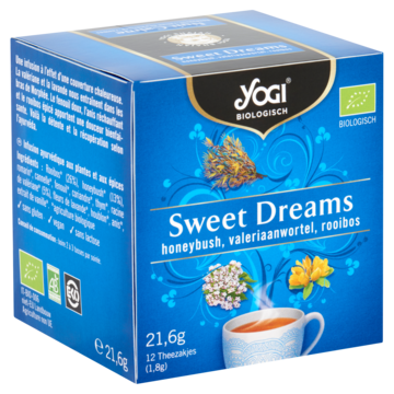 Yogi Biologisch Sweet Dreams Honeybush, Valeriaanwortel & Rooibos 12 Stuks