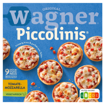 Original Wagner Piccolinis Pizza TomateMozzarella 9 Stuks 270g