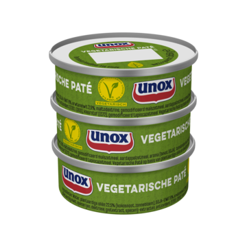 Unox Vegetarische Paté Leverpastei 3 x 56g