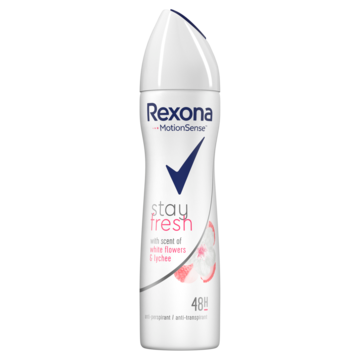 Rexona Women Anti-Transpirant Spray Stay Fresh White Flower & Lychee 150ml