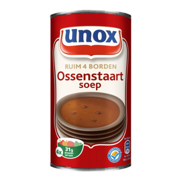Unox Soep in Blik Ossenstaartsoep 4 Porties 515ml