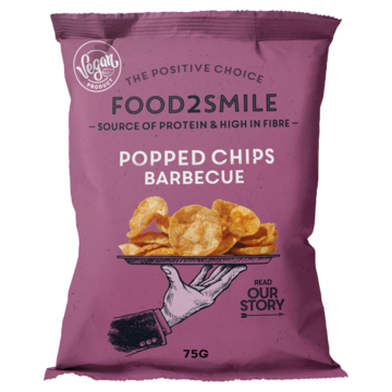 Food2Smile Popped chips BBQ 75g