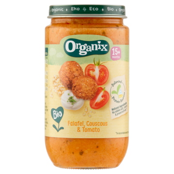 Organix Biologisch maaltijdpotje Falafel, Couscous & Tomato 15+ maand 235g
