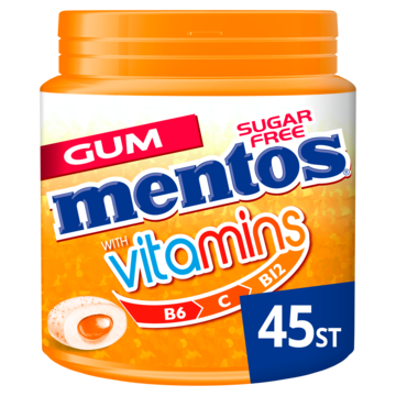 Mentos Chewing Gum with Vitamins Citrus Blend Sugar Free 45 Stuks 90g
