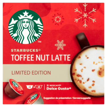 Starbucks® by Nescafé® Dolce Gusto® Toffee Nut Latte - 12 koffiecups