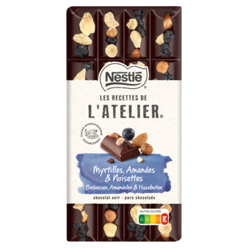 Nestlé L'Atelier Pure Chocolade Reep Bosbes Hazelnoot Amandel 170g