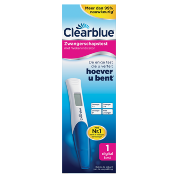 Clearblue Zwangerschapstest, Wekenindicator, 1
