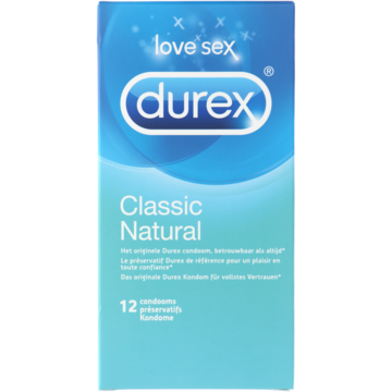 Durex - Classic Natural condooms, 12 stuks