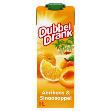 DubbelDrank Abrikoos & Sinaasappel 1L