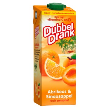 DubbelDrank Abrikoos & Sinaasappel 1L