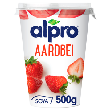 Alpro Plantaardige Variatie Op Yoghurt Aardbei 500g