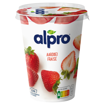 Alpro Plantaardige Variatie op Yoghurt Aardbei 500g