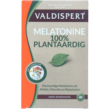 Valdispert - Melatonine 100% plantaardig tabletten, 40 stuks