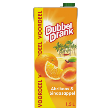 DubbelDrank Abrikoos & Sinaasappel 1, 5L
