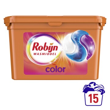 Robijn 3-in-1 Wascapsules Color 15 wasbeurten