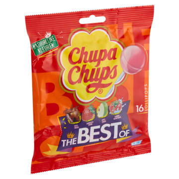 Chupa Chups The Best of Lollies Uitdeel Snoep Zak 16 stuks