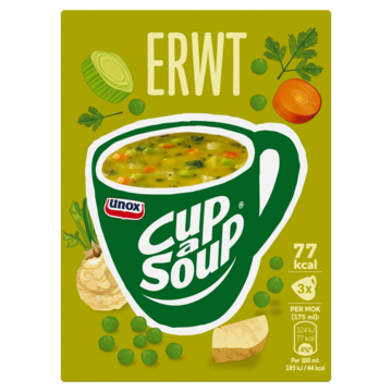 Unox Cup-a-Soup Erwt 3 x 175ml