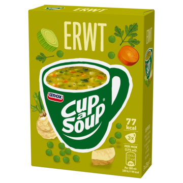 Unox Cup-a-Soup Erwt 3 x 175ml