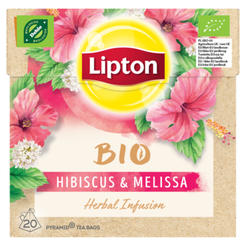 Lipton Thee BIO Hibiscus & Melissa 20 theezakjes 34g