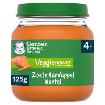 Gerber® Veggie Power Zoete Aardappel Wortel 4+