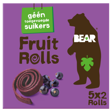 BEAR Fruit Rolls Zwarte Bes 5 x 20g