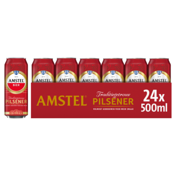 Amstel Pilsener Bier Blik 24 x 50 cl Tray