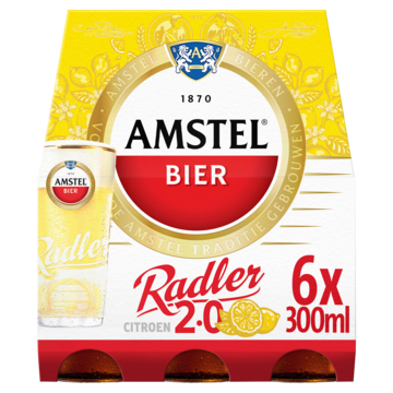 Amstel Radler Bier Citroen Fles 6 x 30cl