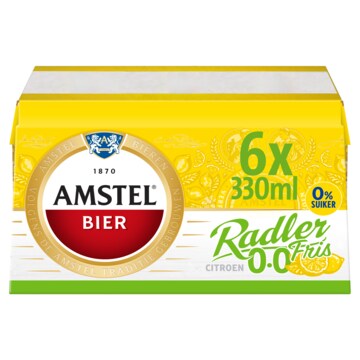 Amstel Radler Fris 0.0 Bier Blik 6x 33cl