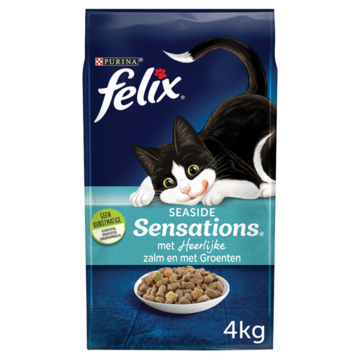 FELIX® Seaside Sensations met Zalm en met Groenten Kattenvoer 4kg