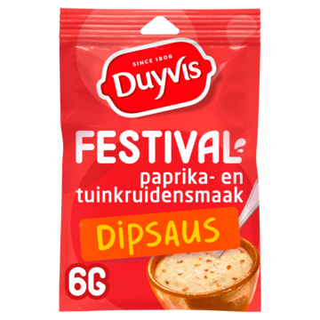 Duyvis Festival Paprika Tuinkruiden Dip Saus Mix 6gr