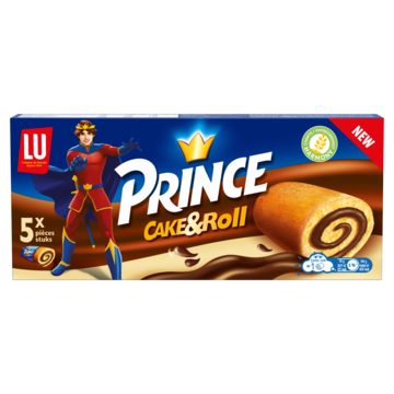 LU Prince Cake Roll Chocolade Cakejes 5 Stuks 150g