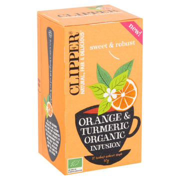 Clipper Orange & Turmeric Organic Infusion 20 Stuks