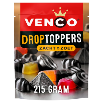 Venco Droptoppers Zacht Zoet 215g