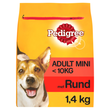 Pedigree Adult Mini Hondenbrokken Rund en Groenten Hondenvoer 1, 4kg