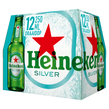 Heineken Silver Bier Fles 12 x 25cl