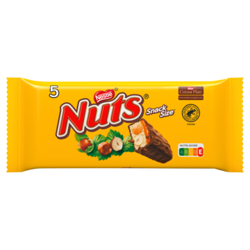 Nuts Melkchocolade snacksize 5pack Aanbieding 2 verpakkingen Kitkat 5pack of miniapos s a 250285 gram Nuts 5pack of Lion miniapos s