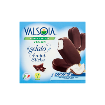 Valsoia Vegan Coconut 4 Mini Sticks 200g