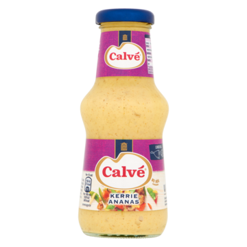 Calvé Saus Fles Kerrie Ananas 250ml