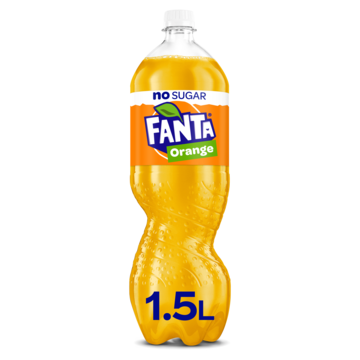 Fanta Orange No Sugar PET Fles 1, 5L