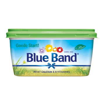 Blue Band Goede Start! Halvarine Vegan en 100% Plantaardig met 8 Vitamines Kuip 500g
