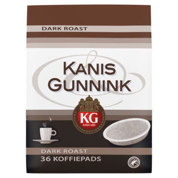 Kanis & Gunnink Dark Roast Koffiepads 36 stuks