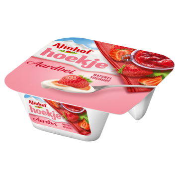 Almhof Hoekje aardbei naturel yoghurt 150g